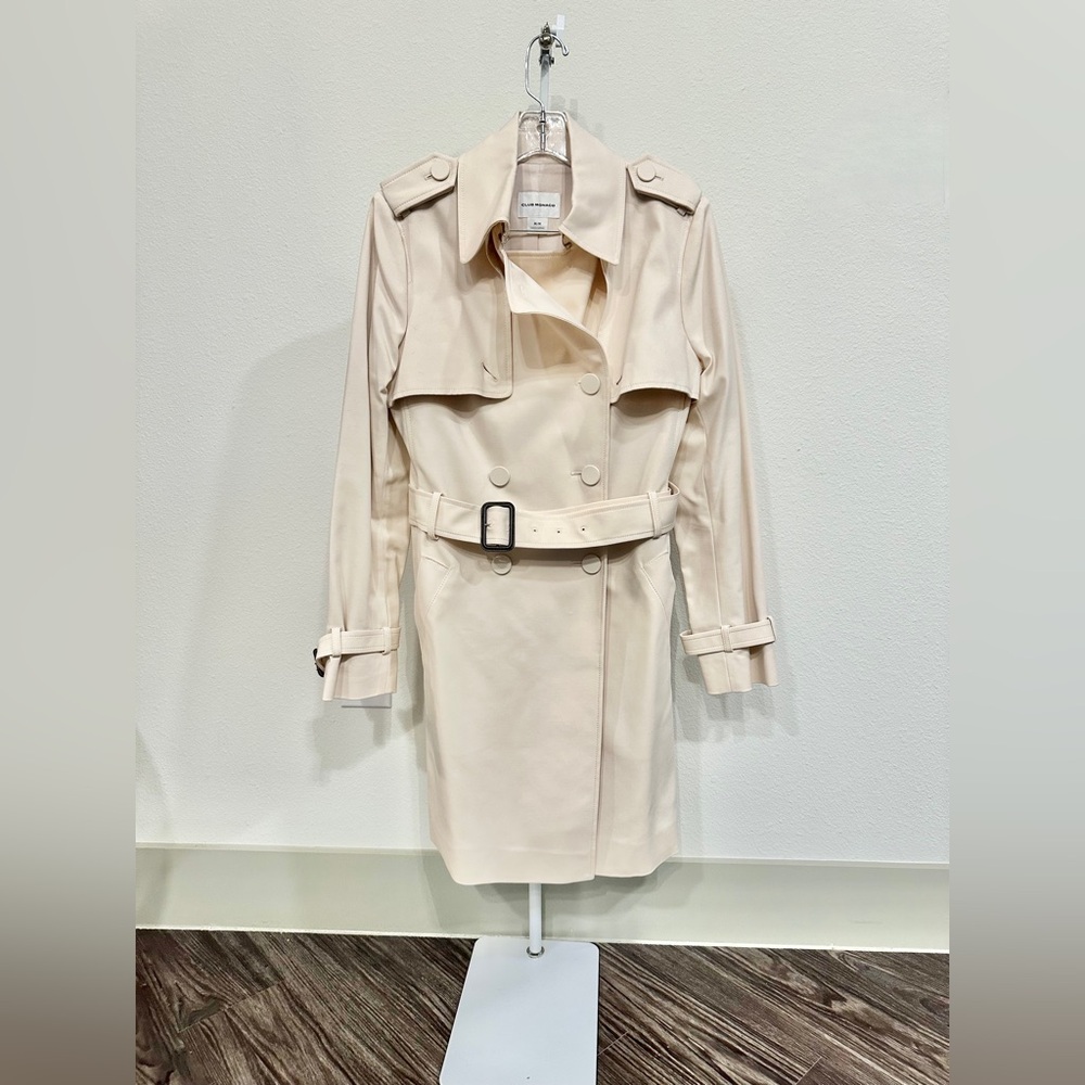 Club Monaco Women’s Pastel Pink Trench Coat M